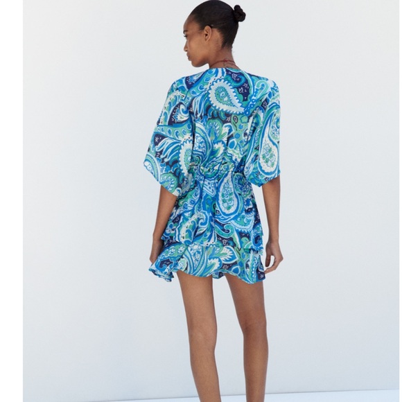 Zara flowy blue dress - Picture 1 of 7